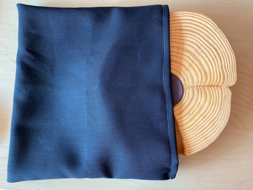 a pair of blue and white hats